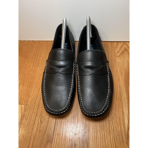 Sperry Top-Sider Shoes Mens Size 7.5 Black Leather Slip On Loafers STS10379 main image 7